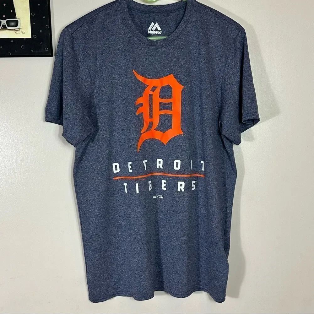 Majestic Detroit Tigers Charcoal Tee